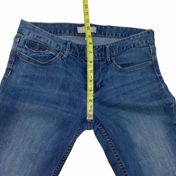 BANANA Republic Stretch Blue Cuff Cropp Jeans 28/6 - Picture 3 of 11
